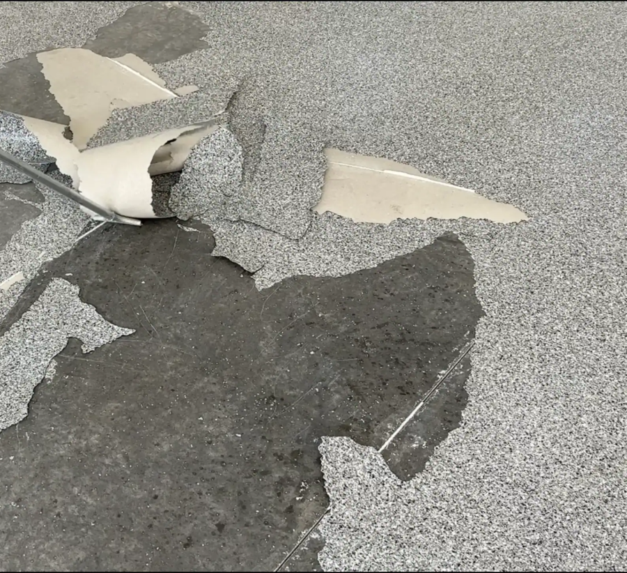 Peeling Epoxy Floor